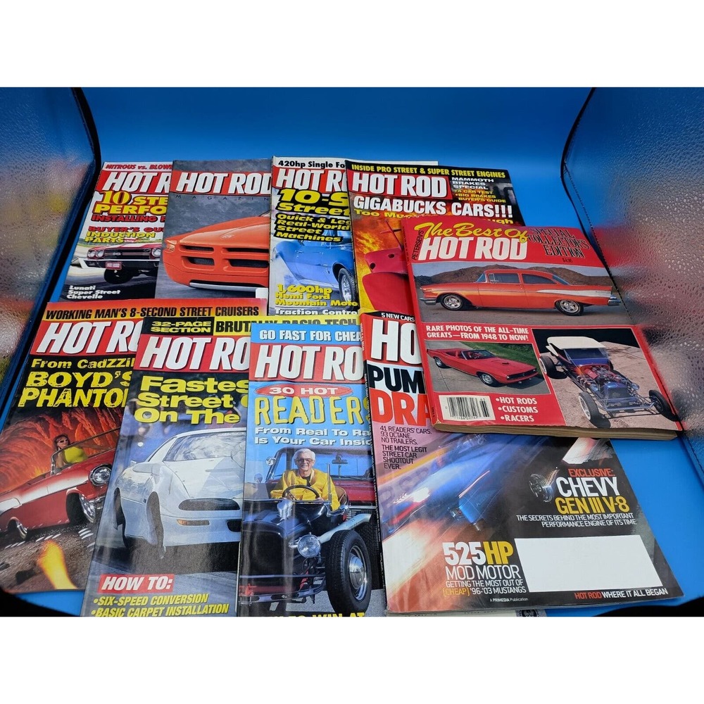 Hot Rod Magazine Mixed Year Lot - 1986-2004 9 Issues